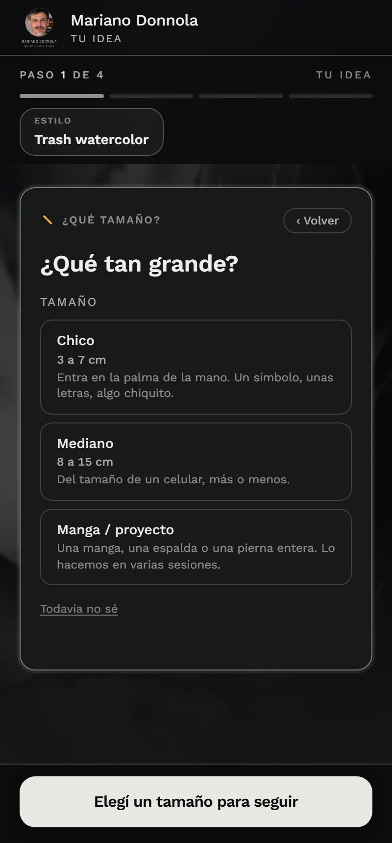 La cotización guiada termina en reserva