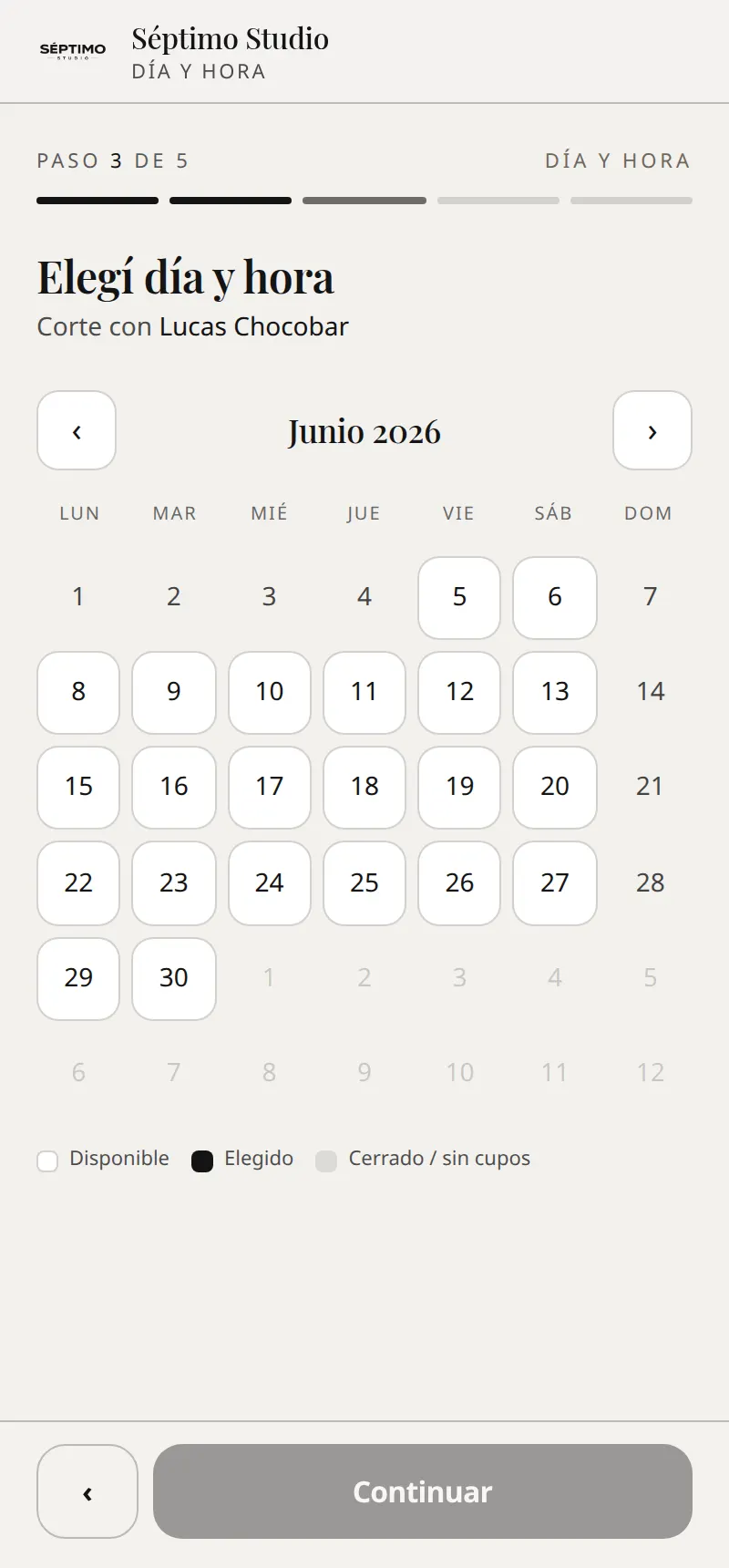 El turno queda en tu agenda