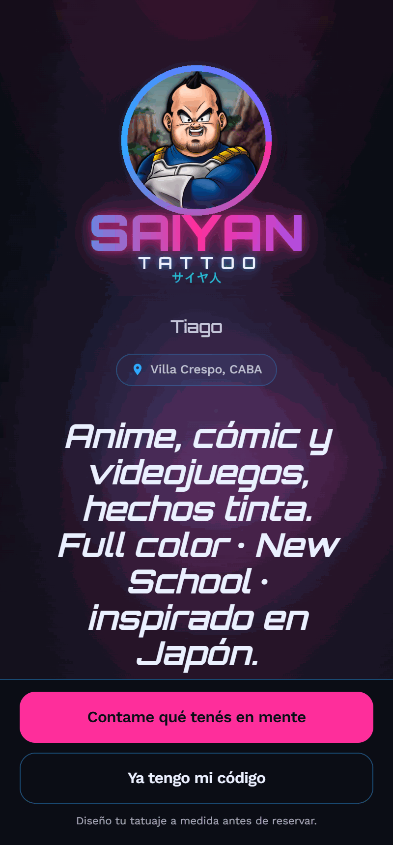 Saiyan Tattoo en diVenuo